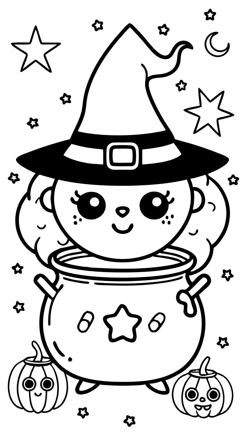 printable witch coloring pages